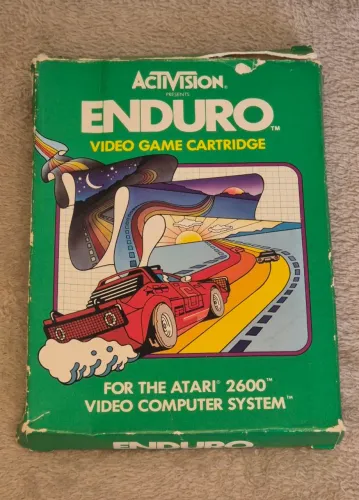 Jogo Enduro na caixa - Atari 2600