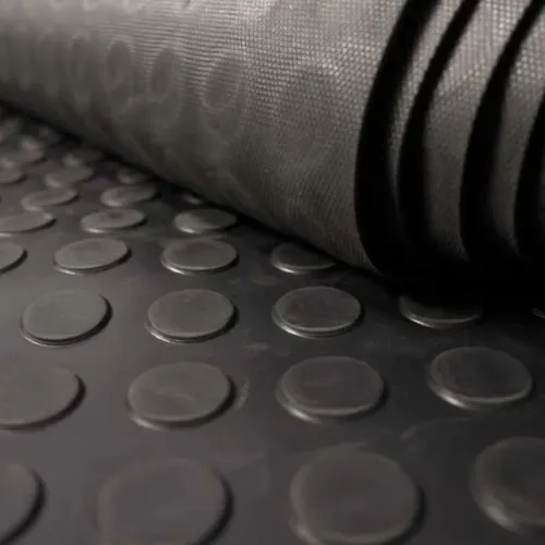 10m² Piso Emborracha Moeda Preto 3mm X 10mt Comp X 1mt Larg