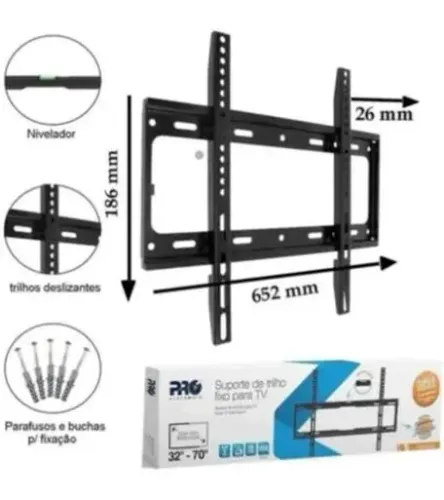 Suporte de trilho fixo para TV 