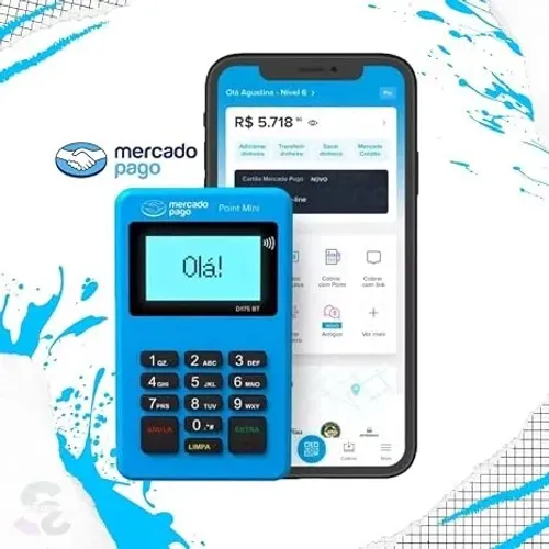 Point Mini D175 BT é uma maquininha portátil que conecta via Bluetooth ao seu celular