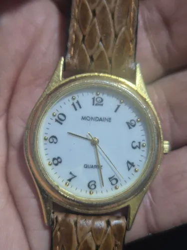 Relógio MONDAINE VINTAGE À QUARTZ - FUNCIONANDO PERFEITAMENTE