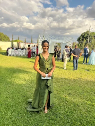 Vestido verde oliva