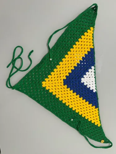 Peça de crochê 