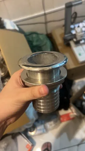 Saída de Costado em Aço Inox para Bomba de Porão - 1.5" e 2"