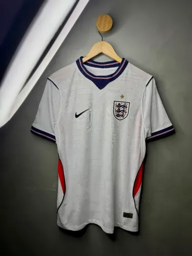 Camisa da Inglaterra modelo jogador padrão oficial Copa 2026