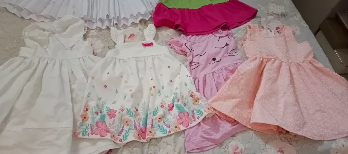 Vestidos menina 6 meses a 1 ano