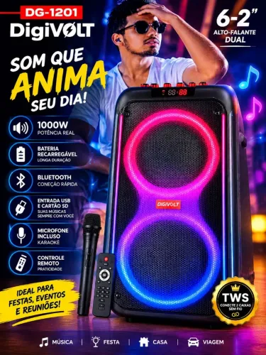 Caixa de som 1000w