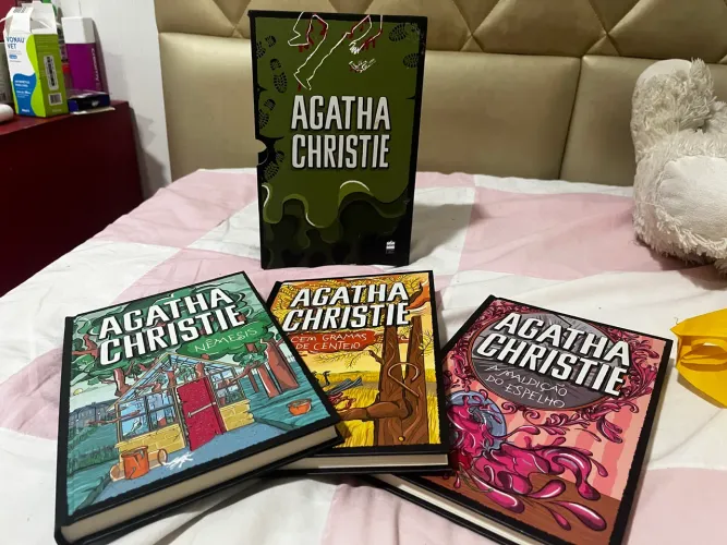 Box Agatha Christie - 3 Livros Capa Dura + Caixa
