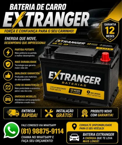Bateria de carro Extranger 
