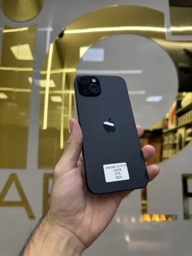 IPHONE 15 PLUS 128GB BLACK 5G SEMI NOVO QUEIMÃO 