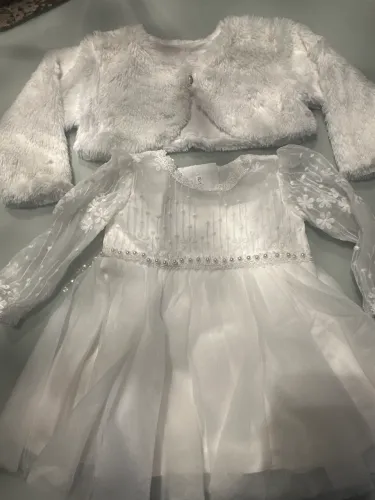 Vestido branco batizado!