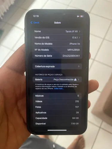 iPhone XR 64gb preto