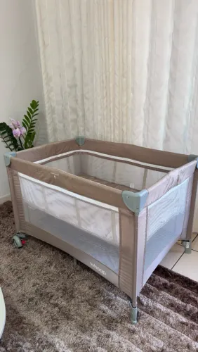 Berço Cercado Desmontavel Portatil Kiddo Whoop Bliss Capuccino