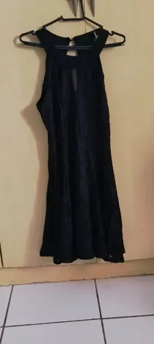 Vestido Preto de Renda