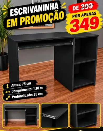 Escrivaninha mdf Novas
