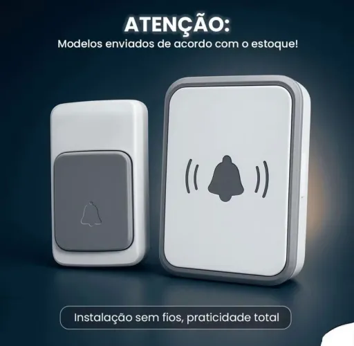Capanhia sem fio com alcance de 10 m praticidade na instalaçã nada de quebra-quebra