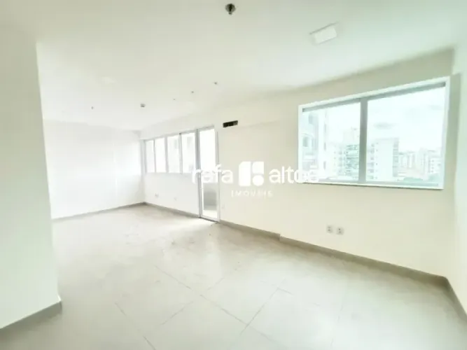 Sala para locação com 41 m², copa, 1 banheiro, 2 vagas, Ed Unique Mall - Jardim Camburi | 