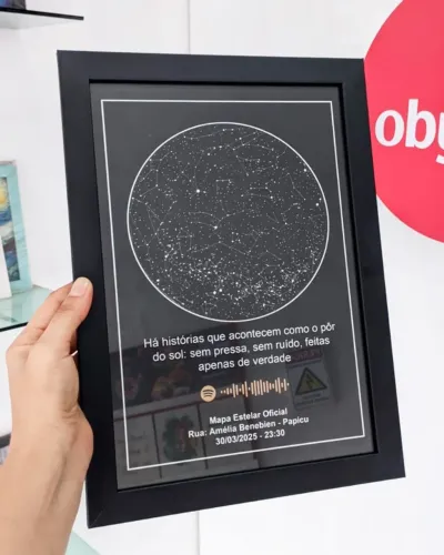 Quadro mapa estrelar