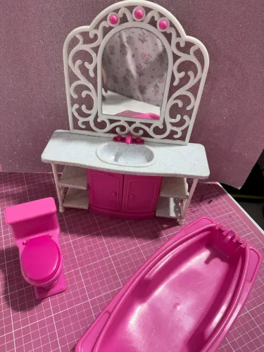 Banheiro para Barbie móveis Glória