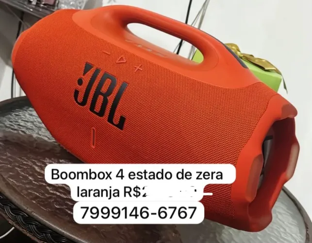 Vendo Jbl Boombox 4 Laranja estado de nova oportunidade