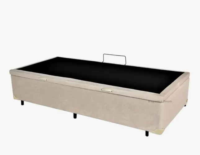 Cama box baú solteiro CASTOR com colchão