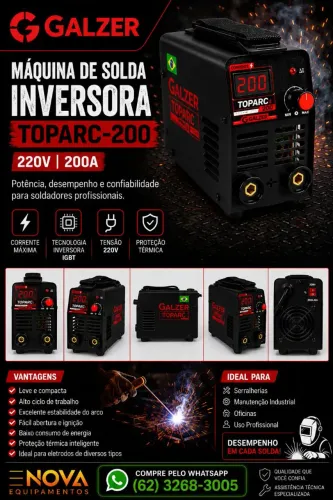 Máquina De Solda Inversora Toparc-200 220v 200a
