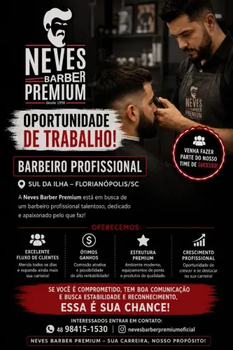 Vaga de barbeiro. Garanto 3.500 para segurança