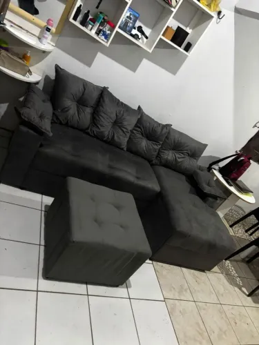 Sofá novo com puff