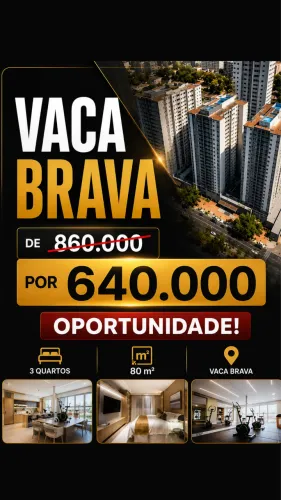 OPORTUNIDADE - APTO NO VACA BRAVA