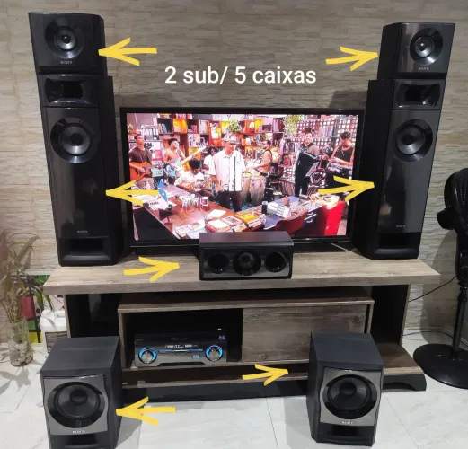 Som subwoofer Sony 1200w - 07 caxias
