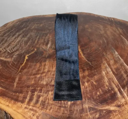 gravata vintage azul 100% seda