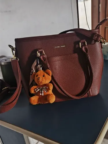 Bolsa Jenne Janne Marrom com Alça Transversal