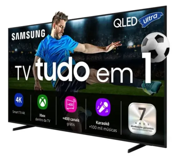 Smart TV Samsung 75? 4K QLED Ultra QN75Q7FAAGXZD Vision AI Xbox Cloud Gaming Controle por 