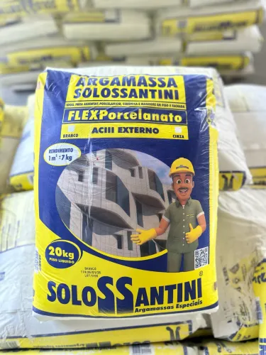 Argamassa AC3 Flex Porcelanato Branca 20 kg direto da fabrica