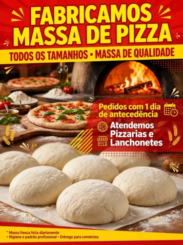 Massa de pizza pré assadas sem bordas