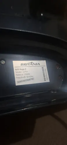 Grill Elétrico Britânia Mega 2 1500W - 127V