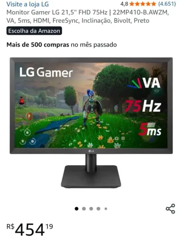 Monitor gamer de entrada