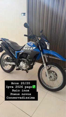 Bros 160 20/20 ipva 2026 pago vendo ou troco
