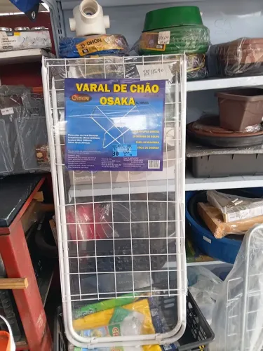 Varão de chão com Abas em aço