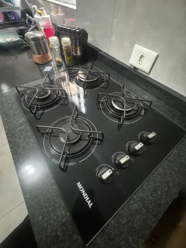 Fogão cooktop mondial 4 bocas 110v