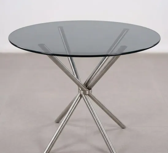 Mesa com tampo de vidro 8mm