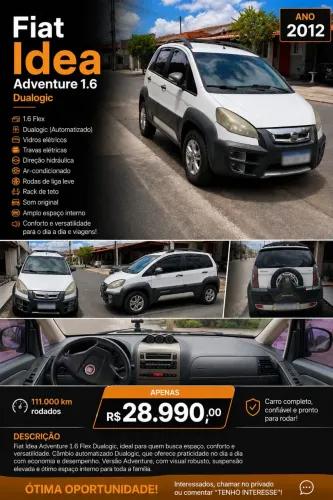 Fiat Idea Adv./ Adv.lock.dualogic 1.8 Flex 5P 2012