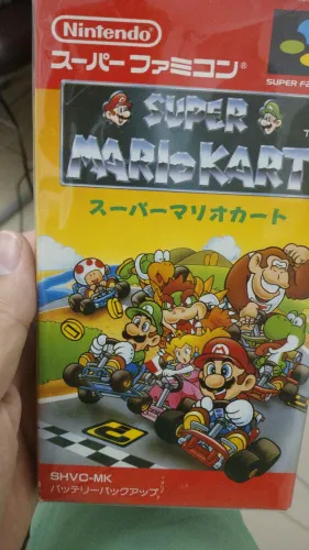[ORIGINAL] Super Mario Kart - Super Famicom (SFC) - Completo com Berço e Itens