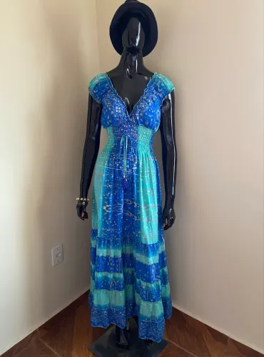 Vestido longo boho chic - Palak