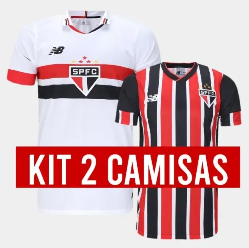KIT COM 2 CAMISAS DO SAO PAULO FC ? TEMPORADA 2024 ? TAMANHO G - ORIGINAL