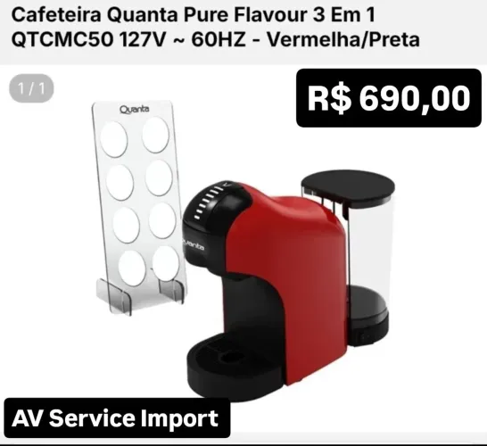 Cafeteira quanta pure - AV Service Import