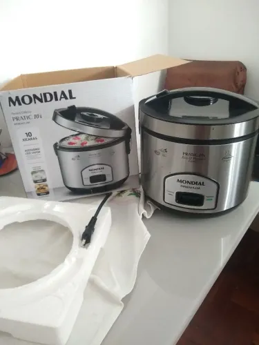 Panela Elétrica Mondial Pratic 6I PE-43-6X<br>Cor: Preto e Inox