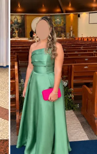Vestido de festa verde