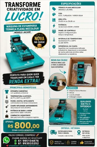 Maquina de estampar camiseta