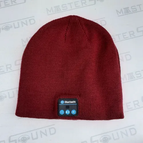 Touca com Bluetooth . Na cor bordô.  Nova. 